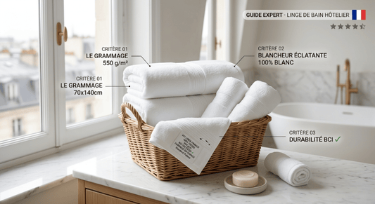 Kit linge France : Le secret d'une salle de bain Airbnb 5 étoiles