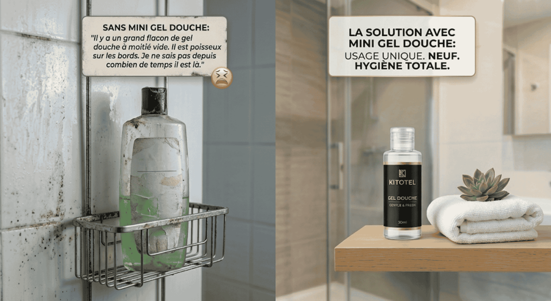 Mini gel douche hôtel : Le secret à 0,20€ de vos futurs 5 étoiles Airbnb
